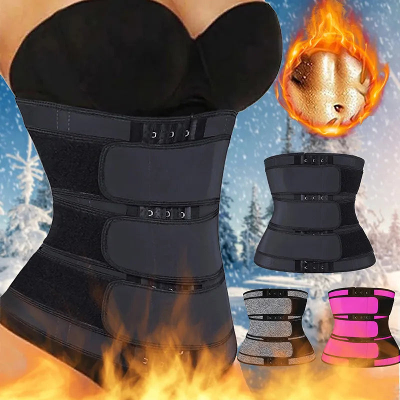 Waist Trainer Body Shaper Modeling Corset Sweat Belt Waist Trainer Thermo Slimming Belts for Women Women's Binders and Shapers