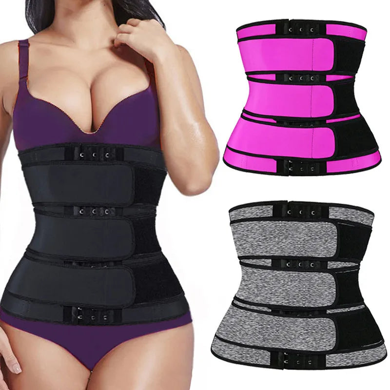 Waist Trainer Body Shaper Modeling Corset Sweat Belt Waist Trainer Thermo Slimming Belts for Women Women's Binders and Shapers